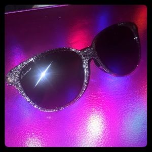 Gucci Sunglasses dark blue with glitter